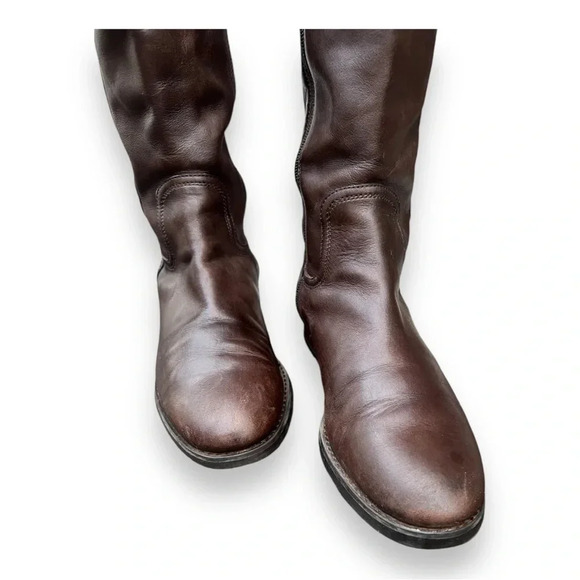 Coach Women’s Easton Brown Leather Riding Boot Size US 7.5 - Picture 6 of 15